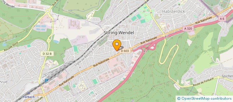 localisation de l'entreprise JOSPIERRE  STIRING-WENDEL