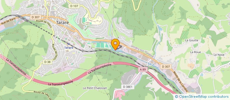 localisation de l'entreprise JOSS RAUCH SARL à TARARE