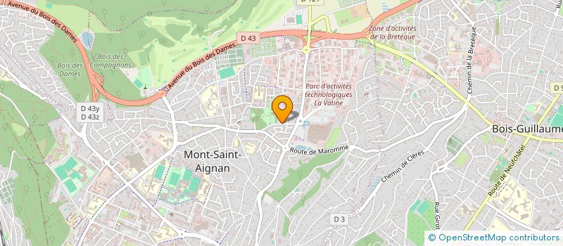 localisation de l'entreprise JOSSCORP à MONT-SAINT-AIGNAN