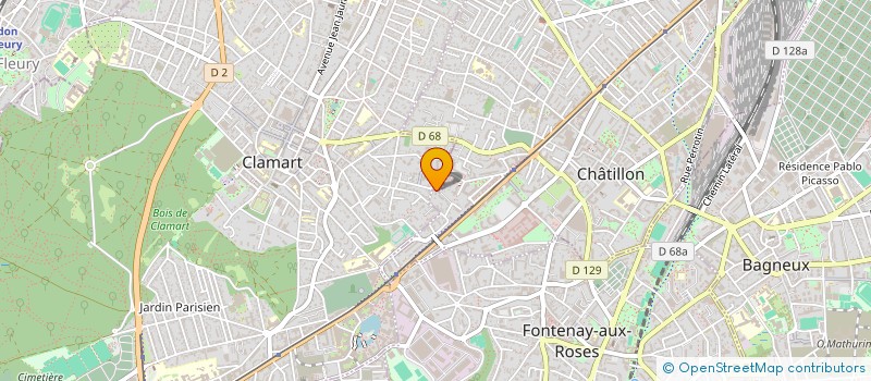 localisation de l'entreprise JOSSE ROUSSEL à CLAMART