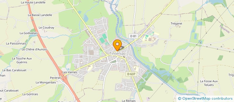 localisation de l'entreprise JOSSELIN-PIRAULT PLOMBERIE  TINTENIAC