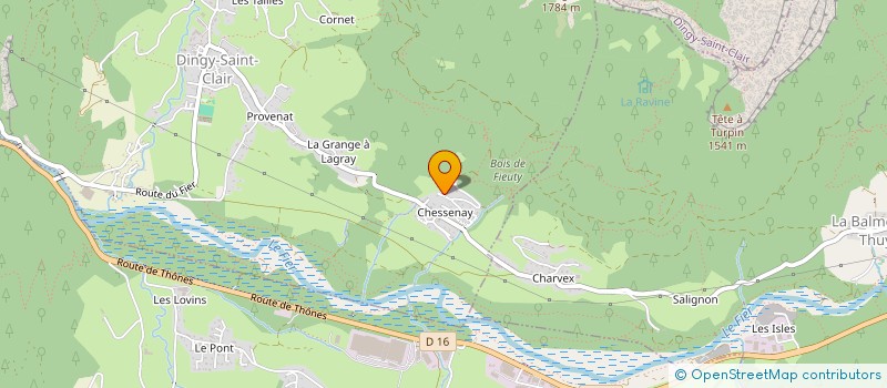 localisation de l'entreprise JOSSERAND PAYSAGE  DINGY-SAINT-CLAIR