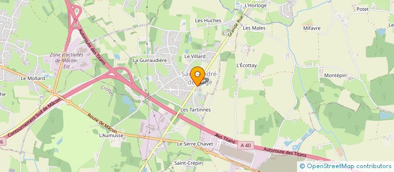 localisation de l'entreprise JOSSERAND SAS à SAINT-ANDRE-DE-BAGE