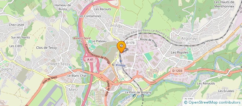 localisation de l'entreprise JOSSERMOZ ANNECY à ANNECY