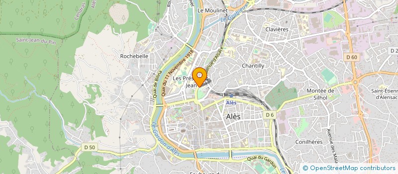 localisation de l'entreprise JOSSET à ALES