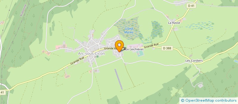 localisation de l'entreprise JOSSLEM  ARC-SOUS-CICON