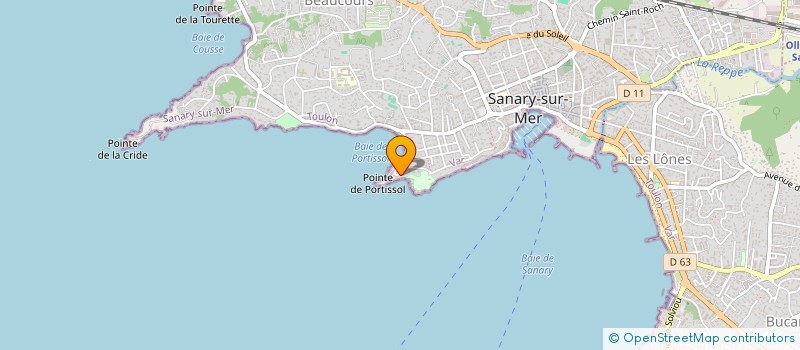 localisation de l'entreprise JOSSOL à SANARY-SUR-MER