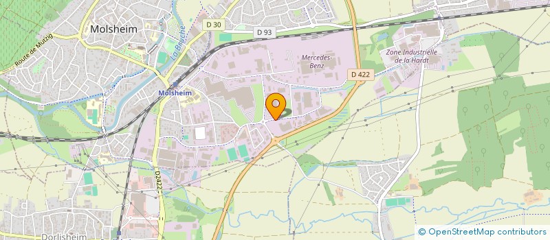 localisation de l'entreprise JOST  MOLSHEIM