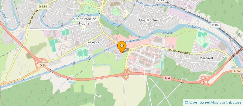localisation de l'entreprise JOSTIN à PERTHES