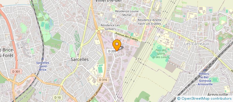 localisation de l'entreprise JOSUE  SARCELLES