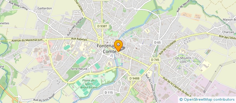 localisation de l'entreprise JOSUE PAISNEL  FONTENAY-LE-COMTE