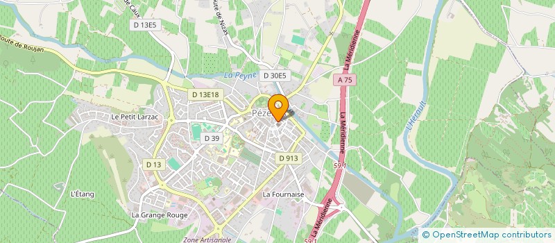 localisation de l'entreprise JOSYAL à PEZENAS