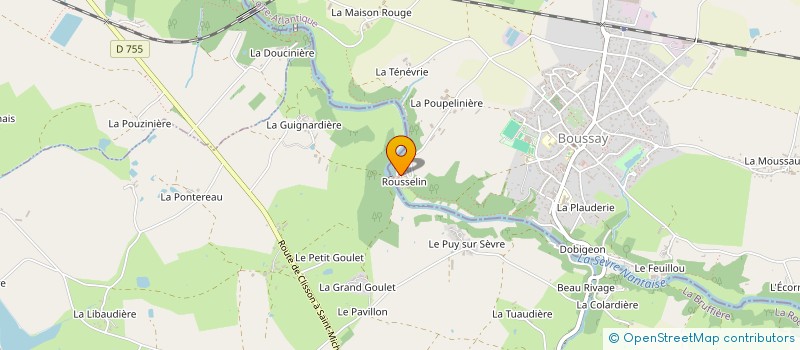 localisation de l'entreprise JOSYANDCO  BOUSSAY