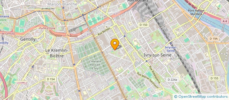 localisation de l'entreprise JOSYJAMA à IVRY-SUR-SEINE