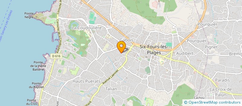 localisation de l'entreprise JOSYMMO à SIX-FOURS-LES-PLAGES