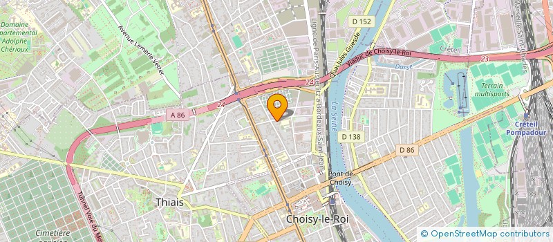 localisation de l'entreprise JOTEAM INVEST à CHOISY-LE-ROI