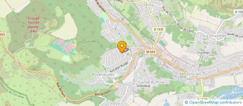 localisation de l'entreprise JOTECRILO  ROZERIEULLES