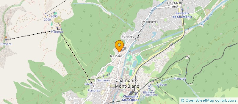 localisation de l'entreprise JOTEMI SAS  CHAMONIX-MONT-BLANC