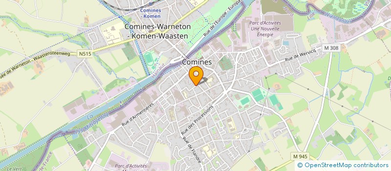 localisation de l'entreprise JOTF  COMINES