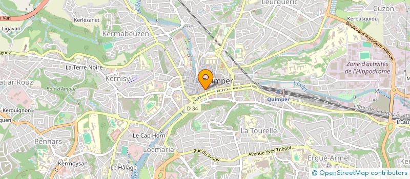 localisation de l'entreprise JOTTI à QUIMPER