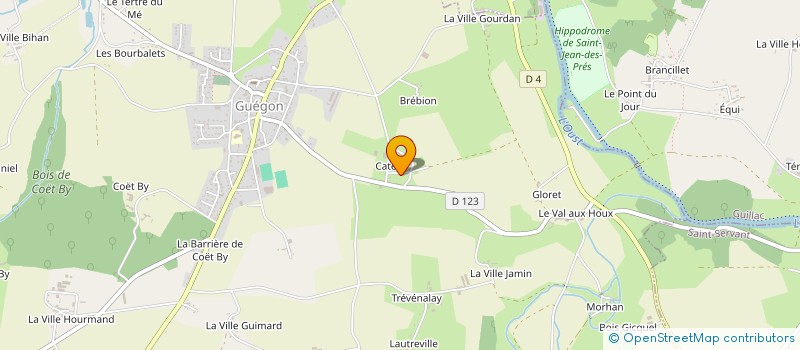 localisation de l'entreprise JOUAN  GUEGON