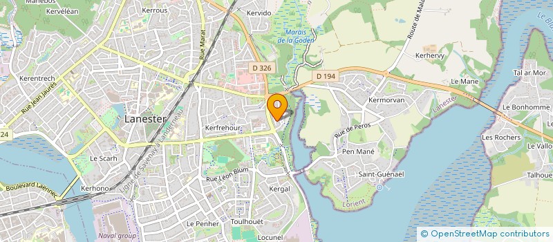 localisation de l'entreprise JOUAN-LE GUERNIC  LANESTER