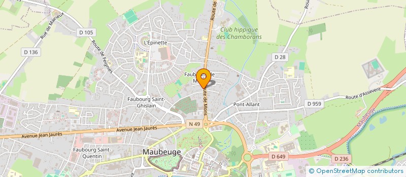 localisation de l'entreprise JOUANNOT ELEC  MAUBEUGE