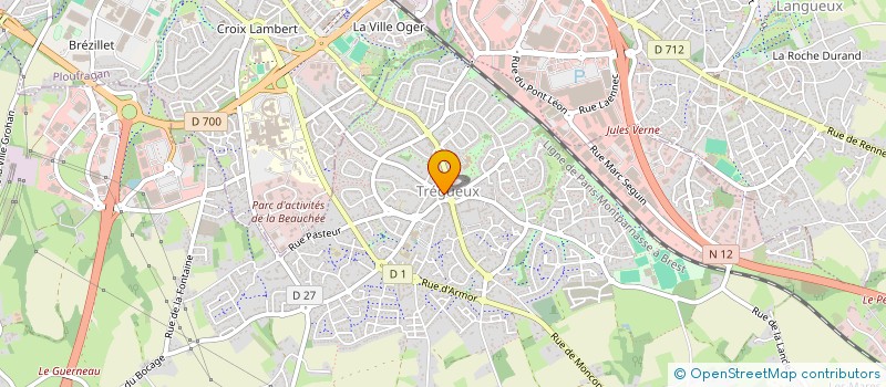 localisation de l'entreprise JOUANNY AURELIE  TREGUEUX