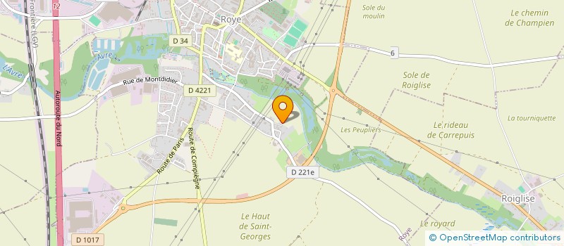 localisation de l'entreprise JOUARD MACONNERIE & PIERRES à ROYE