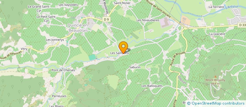 localisation de l'entreprise JOUBERT à QUINCIE-EN-BEAUJOLAIS