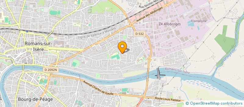 localisation de l'entreprise JOUBERT-FLICK  ROMANS-SUR-ISERE