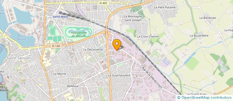 localisation de l'entreprise JOUBERT PEINTURES  SAINT-MALO