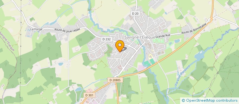 localisation de l'entreprise JOUBERT RAVALEMENT  SAVIGNE L'EVEQUE