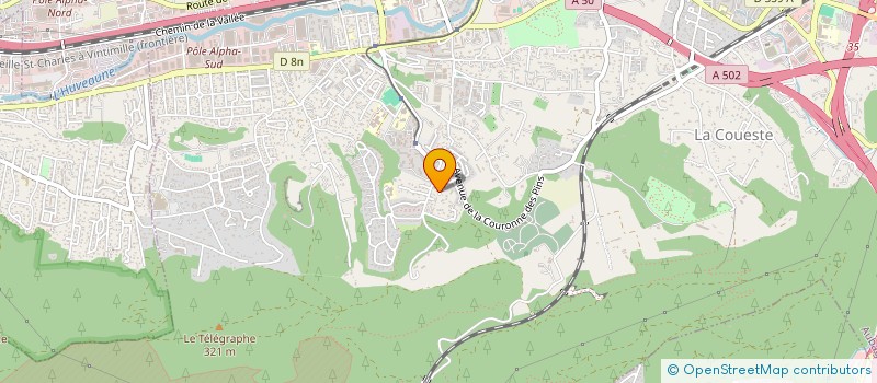 localisation de l'entreprise JOUCADI à AUBAGNE