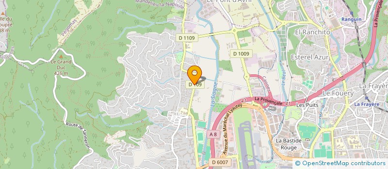 localisation de l'entreprise JOUD TAXI  MANDELIEU-LA-NAPOULE