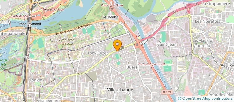 localisation de l'entreprise JOUD VTC LYON  VILLEURBANNE