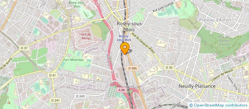 localisation de l'entreprise JOUDIA CONCEPT à ROSNY-SOUS-BOIS