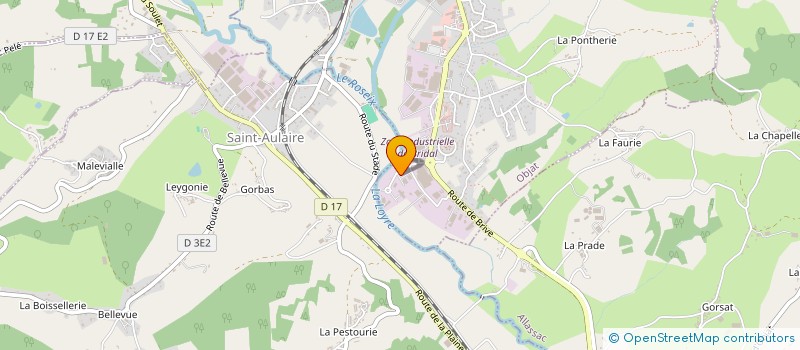 localisation de l'entreprise JOUDOUX AMBULANCE AGREEE TAXI VSL  OBJAT