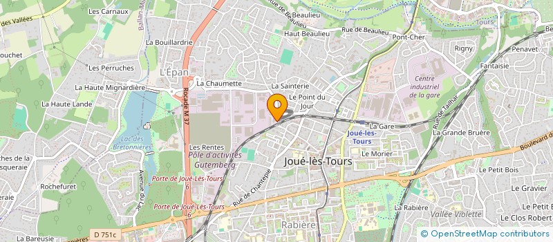 localisation de l'entreprise JOUE ACCUEIL à JOUE-LES-TOURS