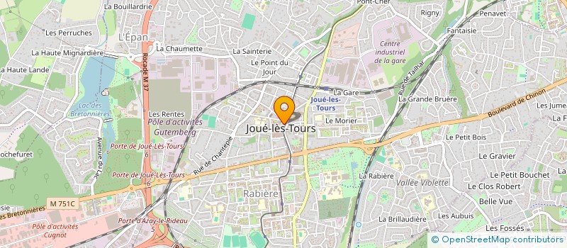 localisation de l'entreprise JOUE FROMAGE à JOUE-LES-TOURS