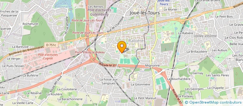 localisation de l'entreprise JOUE LES TOURS ATHLETISME à JOUE-LES-TOURS