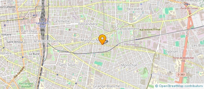 localisation de l'entreprise JOUE MOI DU TAM-TAM QUE JE DANSE  LYON