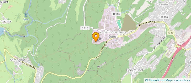 localisation de l'entreprise JOUEC SC  OYONNAX