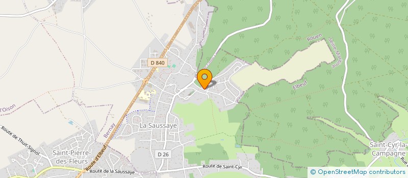 localisation de l'entreprise JOUENNE REALISATION FUTURE  LA SAUSSAYE