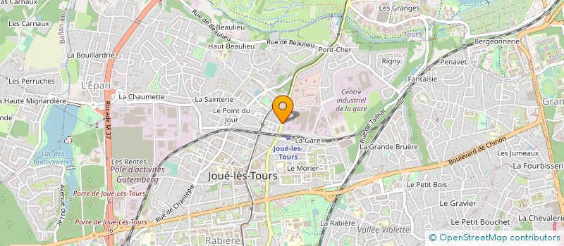 localisation de l'entreprise JOUER EN 2 CV à JOUE-LES-TOURS