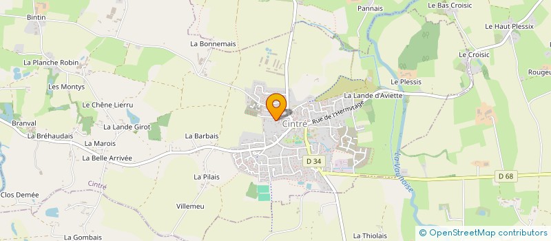 localisation de l'entreprise JOUER PETIT POUR BIEN GRANDIR  CINTRE