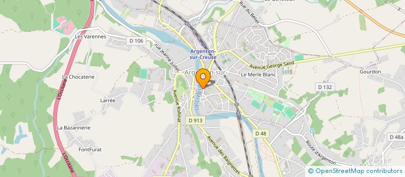 localisation de l'entreprise JOUETS ARGENTON à ARGENTON-SUR-CREUSE