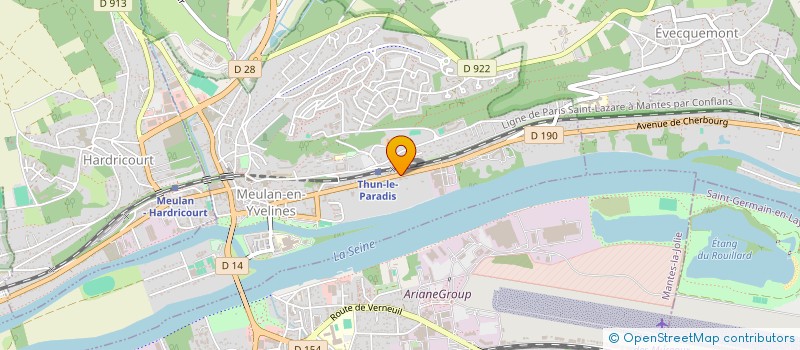 localisation de l'entreprise JOUETS ELECTRONIQUES OUEST PARISIEN à MEULAN-EN-YVELINES