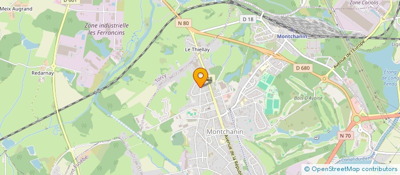 localisation de l'entreprise JOUEURS DU STADE MONTCHANINOIS  MONTCHANIN