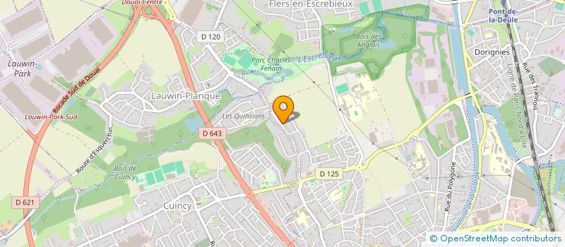 localisation de l'entreprise JOUEZ HAUTBOIS à DOUAI